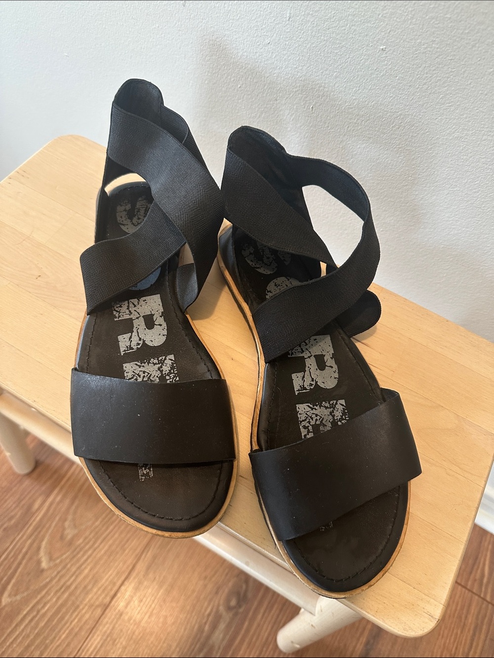 Sorel Black Ella Sandals